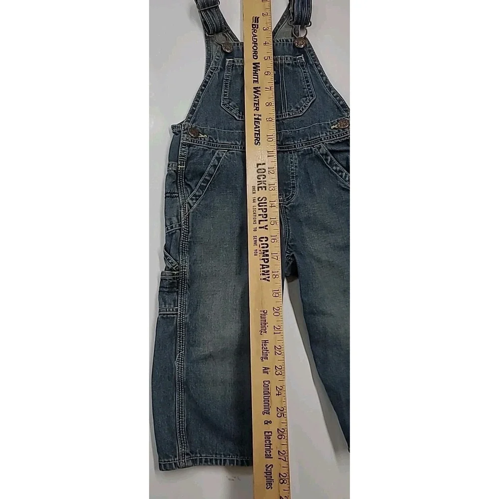 Vtg OshKosh B'Gosh USA Made Acid Wash Overalls 24 Months‎ 3D Bugs sz 6to 9 Month